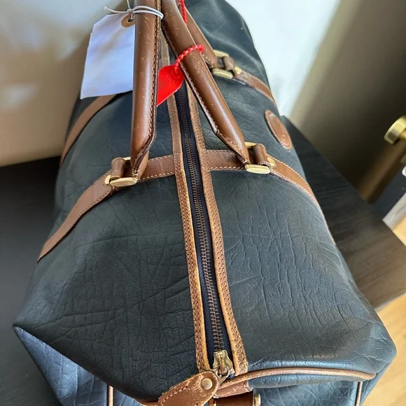 Dior vintage leather Duffel carry on bag - Picture 3 of 15